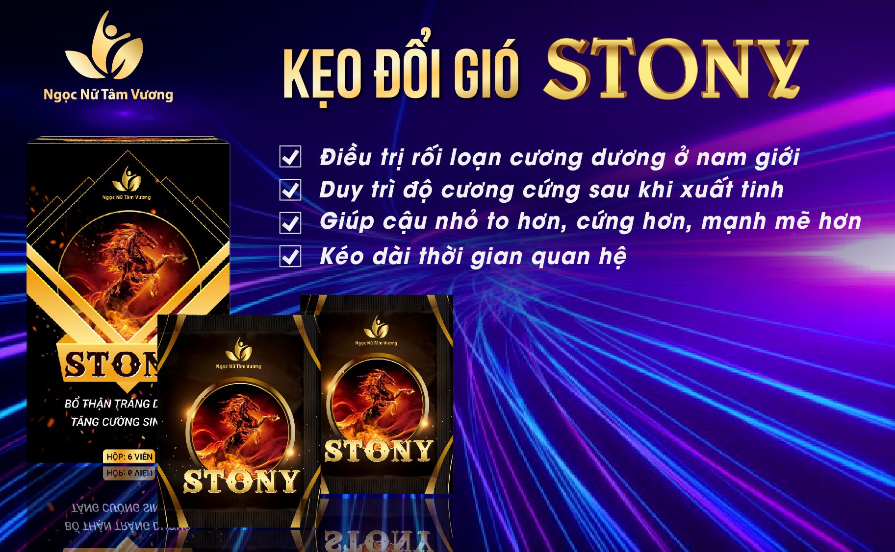 Kẹo Đổi Gió Stony Chính Hãng