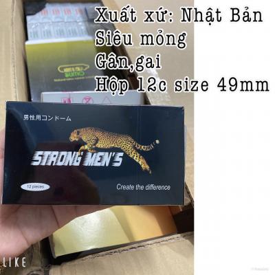 Bao Cao Su Strong Men’s Con Báo Gai nổi, Size ôm sát hộp 12 cái