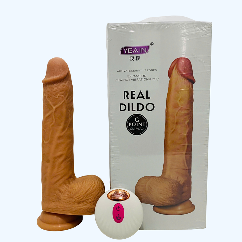 Dương vật giả gắn tường Yeain Real Dildo rung thụt tỏa nhiệt kết hợp điều khiển từ xa