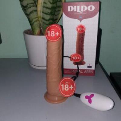 Dương vật giả hít tường rung ngoáy siêu mềm Dildo pin sạc