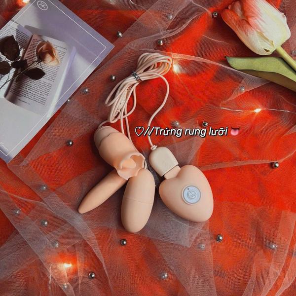 Sextoy trứng rung lưỡi liếm sạc 3 in 1 đa năng