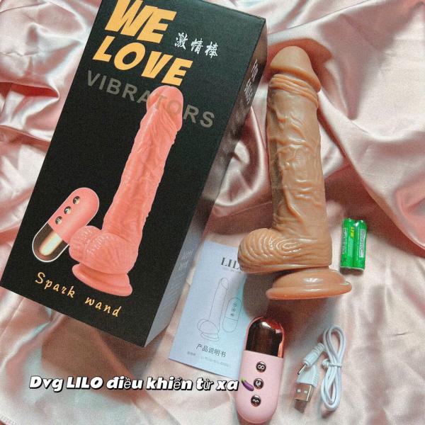 Mua dương vật giả hít tường Lilo rung ngoáy nhiệt kết hợp điều khiển 
