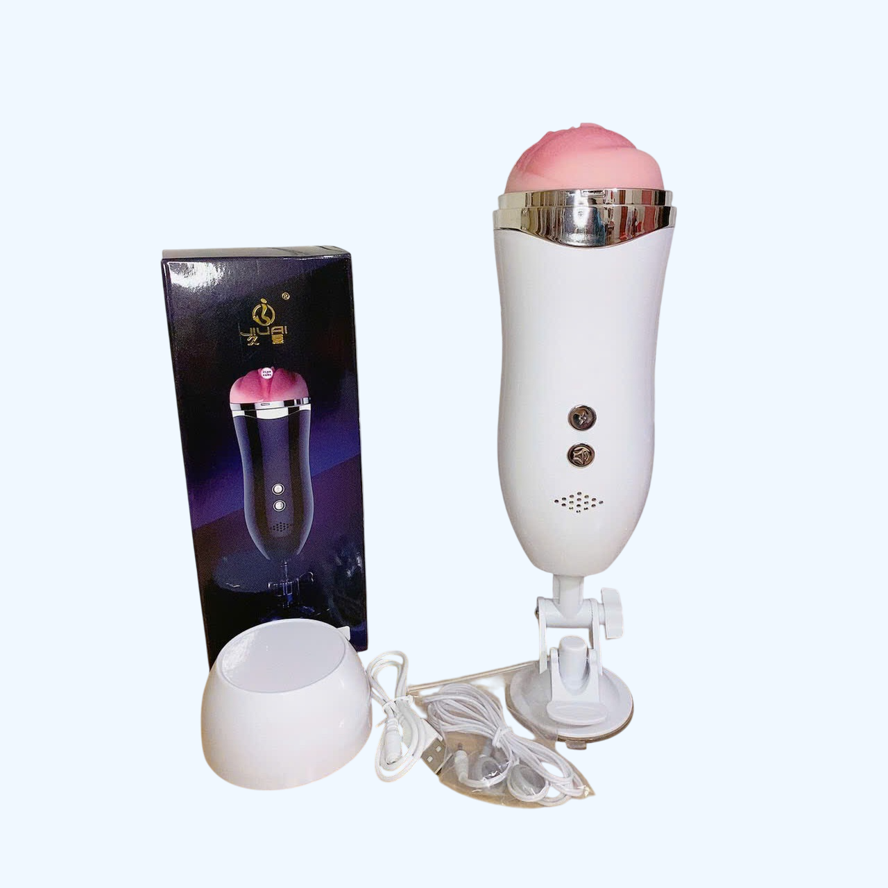 Âm đạo giả hít tường rung rên miệng 3D cho nam tự sướng