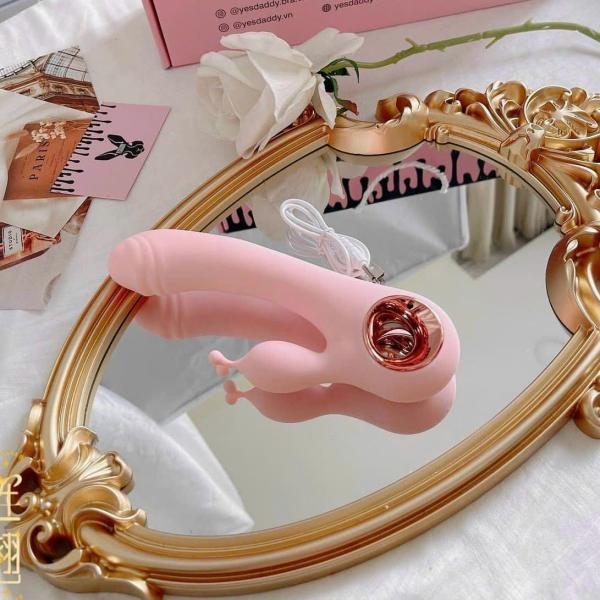 Dương vật giả cầm tay Lilo có nhánh kích thích hạt le rung nhiều chế độ 