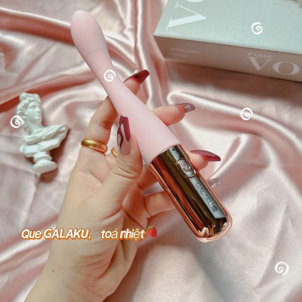 Que rung cầm tay Galaku nhỏ gọn chuôi inox rung 12 chế độ 