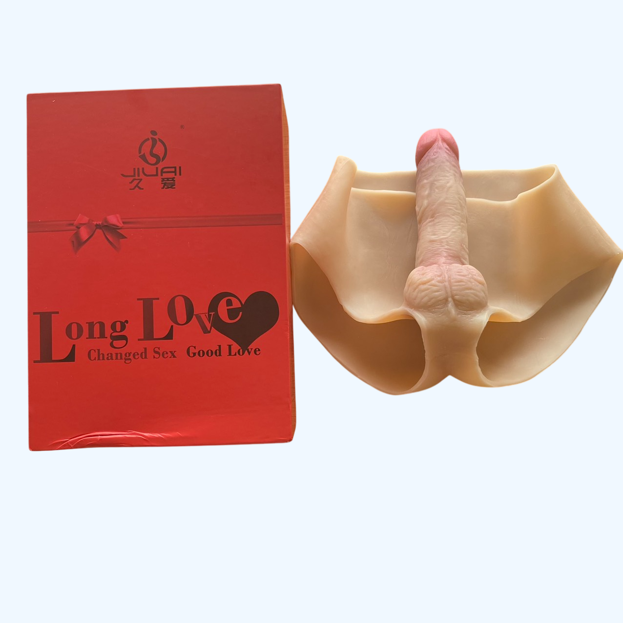Quần chíp gắn dương vật giả silicon đặc ruột Long Love cho nữ