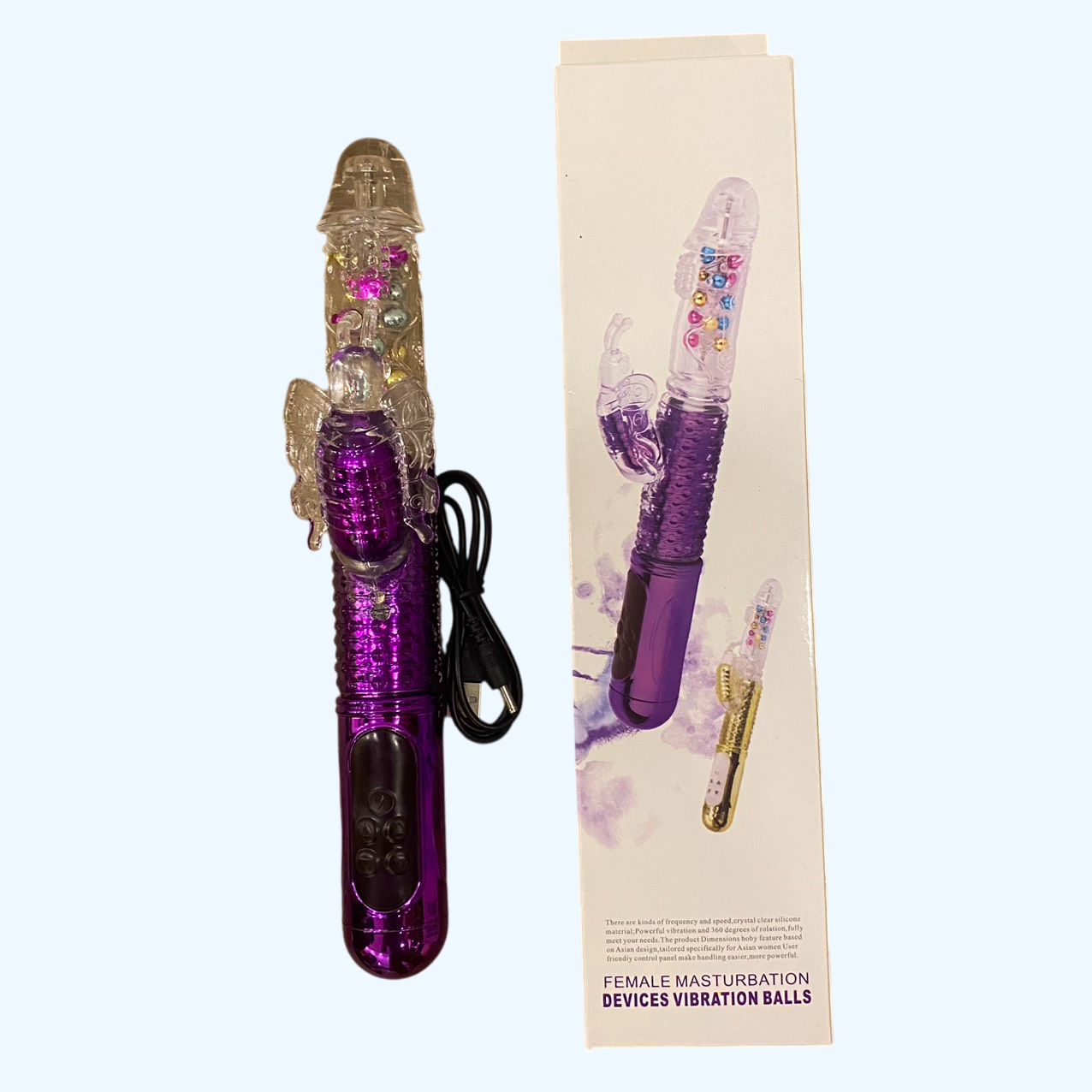 Mua Dương vật giả rung thụt cầm tay Libo cánh bướm sạc điện đa năng 