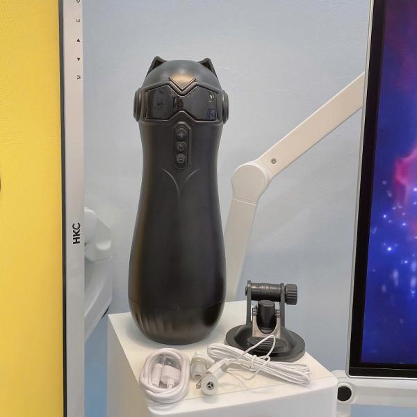 Âm đạo giả gắn tường Secret Cat rung rên mút kết nối Bluetooth có giá đỡ gắn điện thoại 