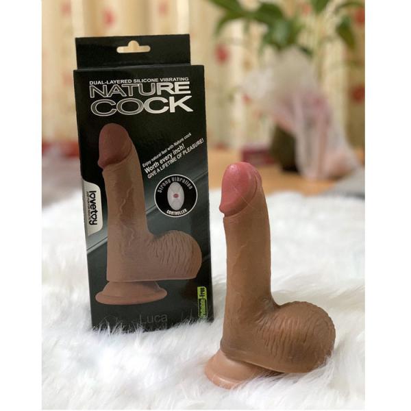 Nơi bán Dương vật giả hít tường Lovetoy Luca 16cm không rung siêu mềm HCM 