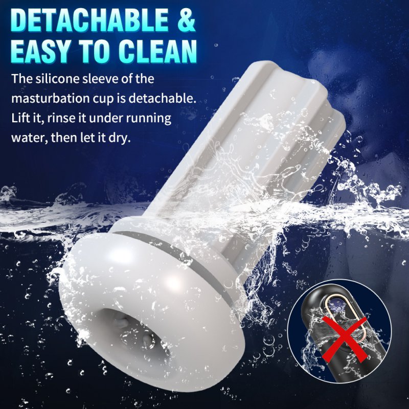 Cốc thủ dâm Doris thụt co bóp rung sưởi ấm phát âm thanh thổn thức
